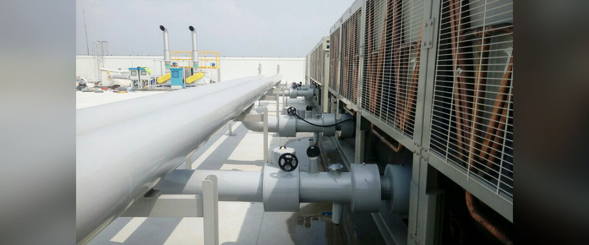 Cold water piping installation