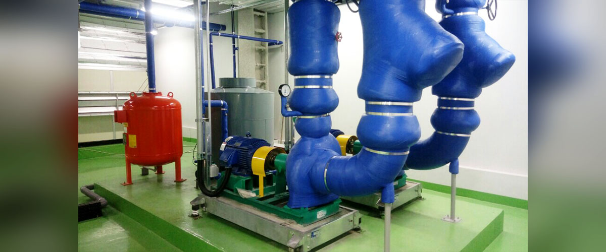 Cold water pump installation